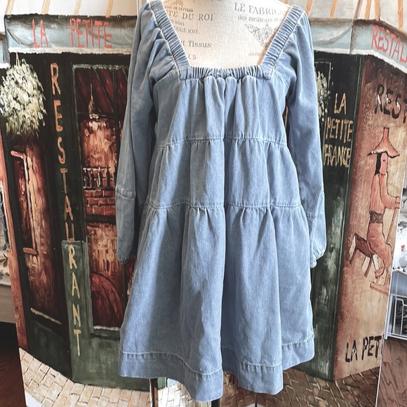 Free People Dresses & Skirts - Free People Light Blue Denim Mini Dress